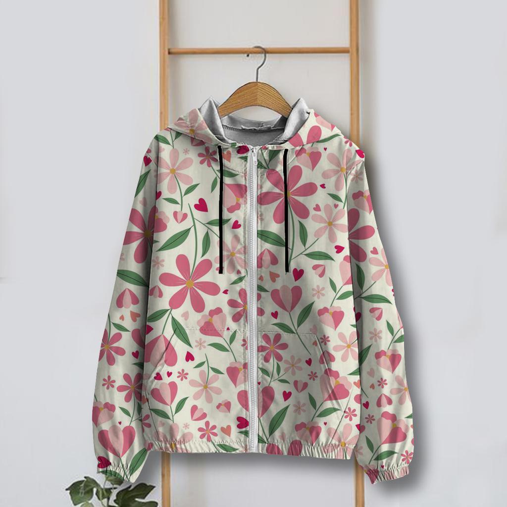 Jaket Parasut Wanita Printing Jumbo / jaket parasut Big Size / jaket parasut over size pria dan wani