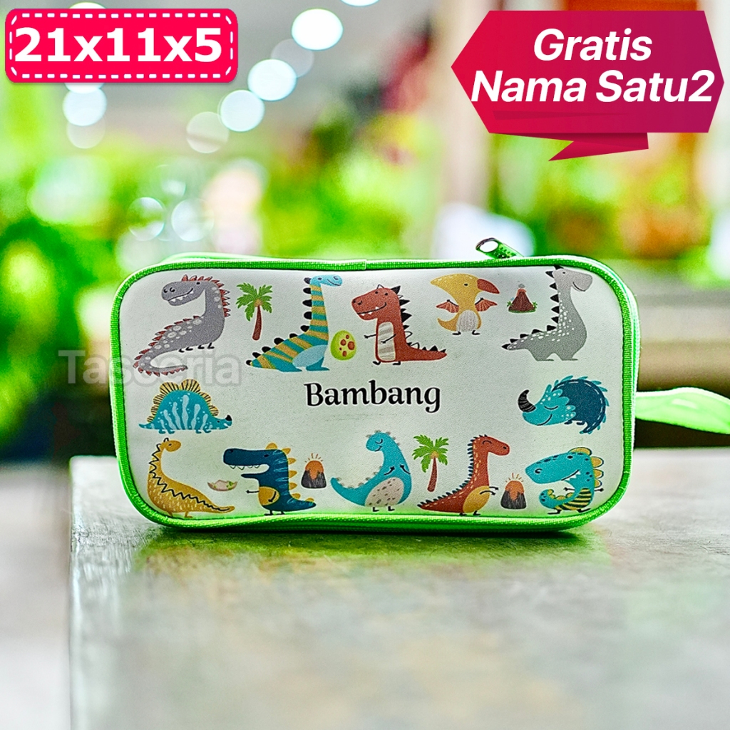 

Hampers Kotak Pensil Custom Nama Anak Dino