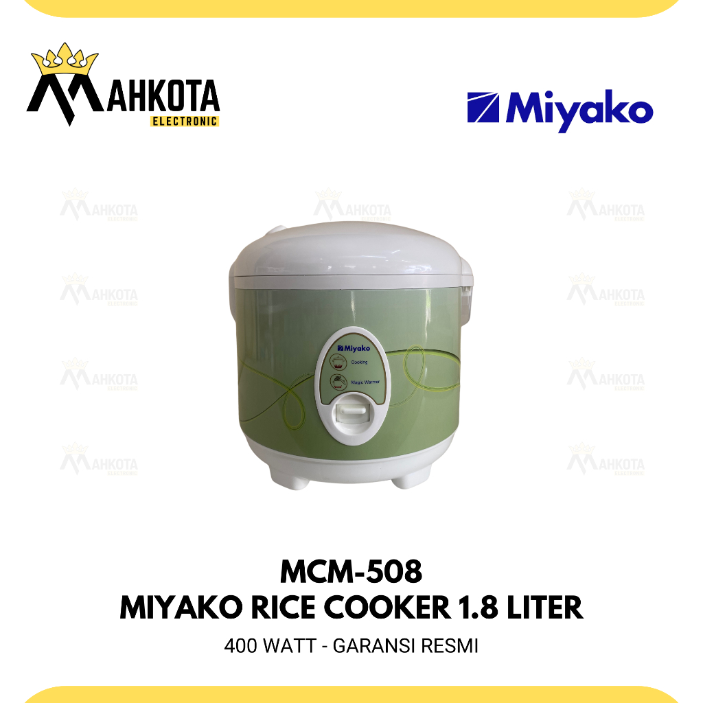 Miyako MCM-508 Green Line Rice Cooker 1.8 Liter