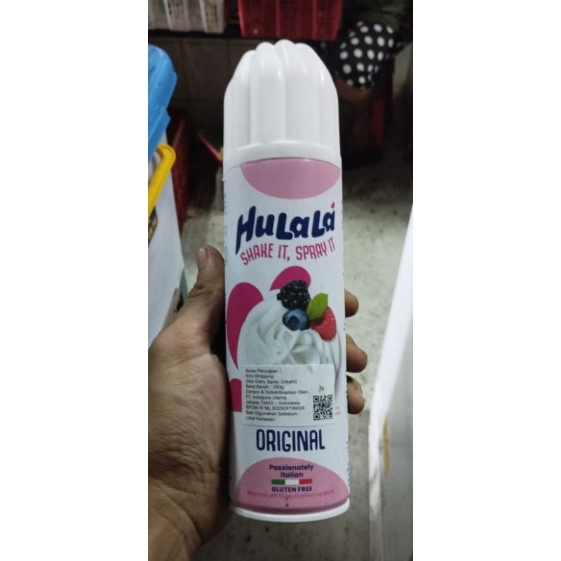 

krim whipping / spray cream hulala 250gram