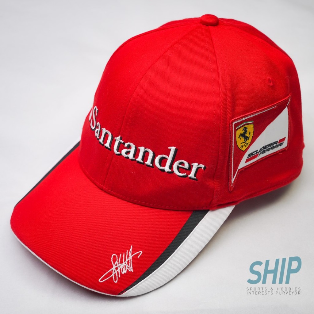 FERRARI VETTEL 2015 baseball cap F1 original driver curved brim bb formula 1 topi sebastian scuderia