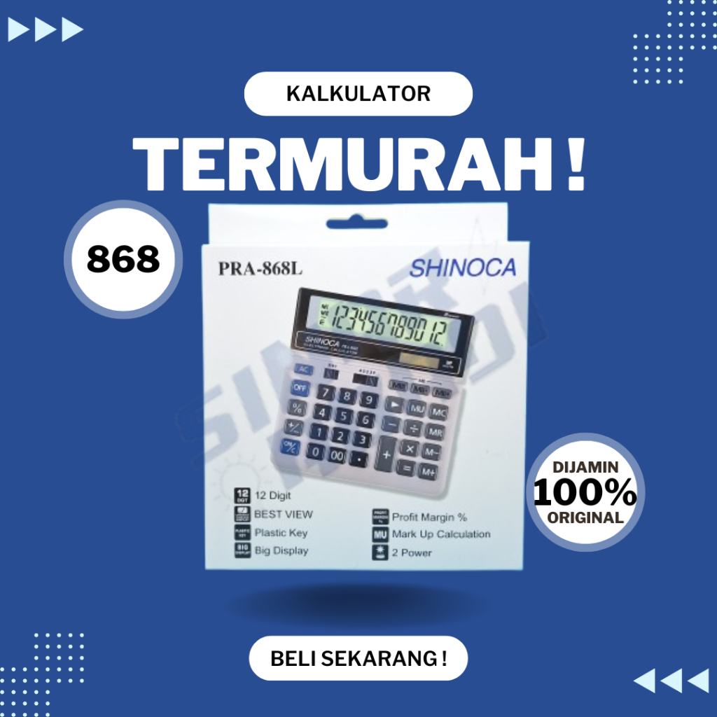 

Kalkulator Shinoca PRA-868L