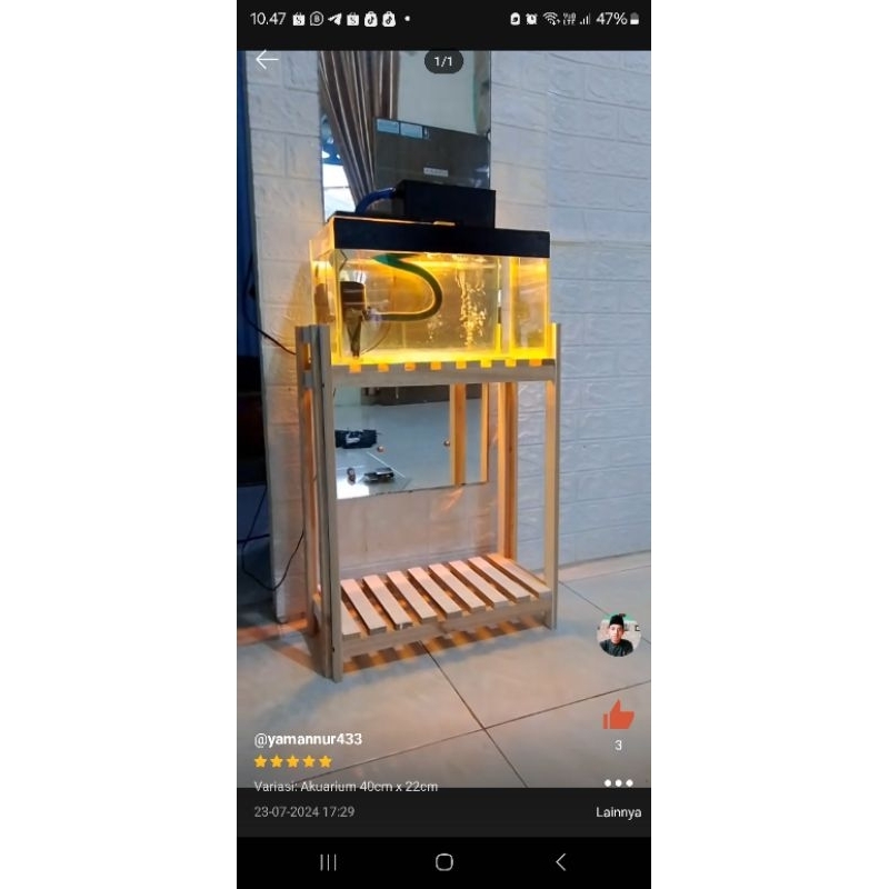 rak akuarium ukuran besar CUSTOM