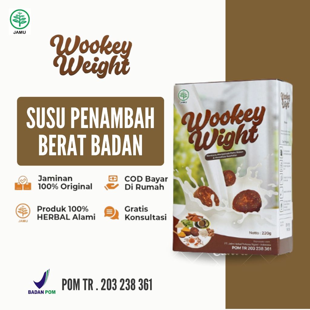 

Paket Nutrisi wookey Weight - Susu Penambah Berat Badan 220gr