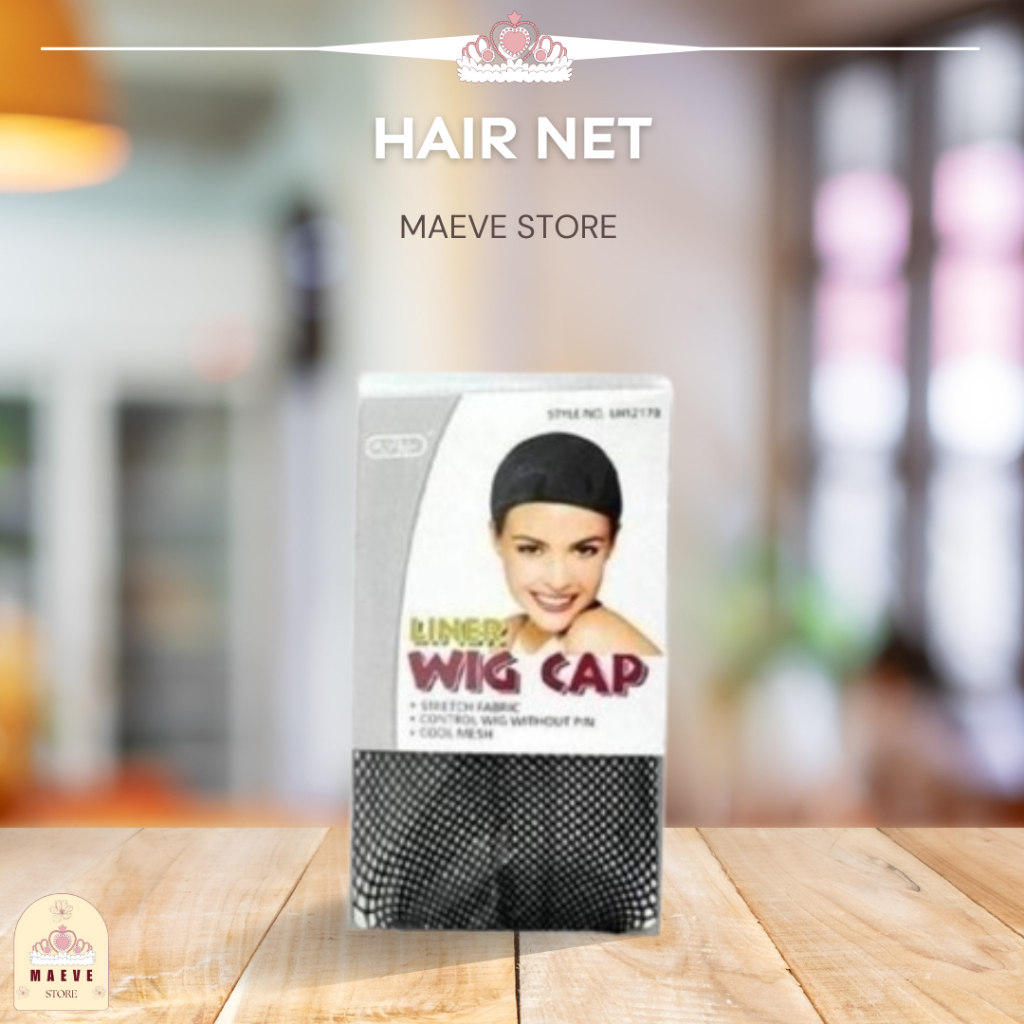 Maeve Store Jaring Wig Hair Net Cosplay Wigcap Jaring Kepala Rambut