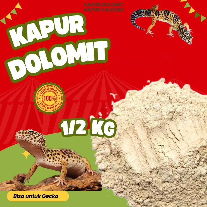[1/2Kg]Pasir Dolomit gecko alas kandang gecko/kapur dolomit pasir dolomite murah