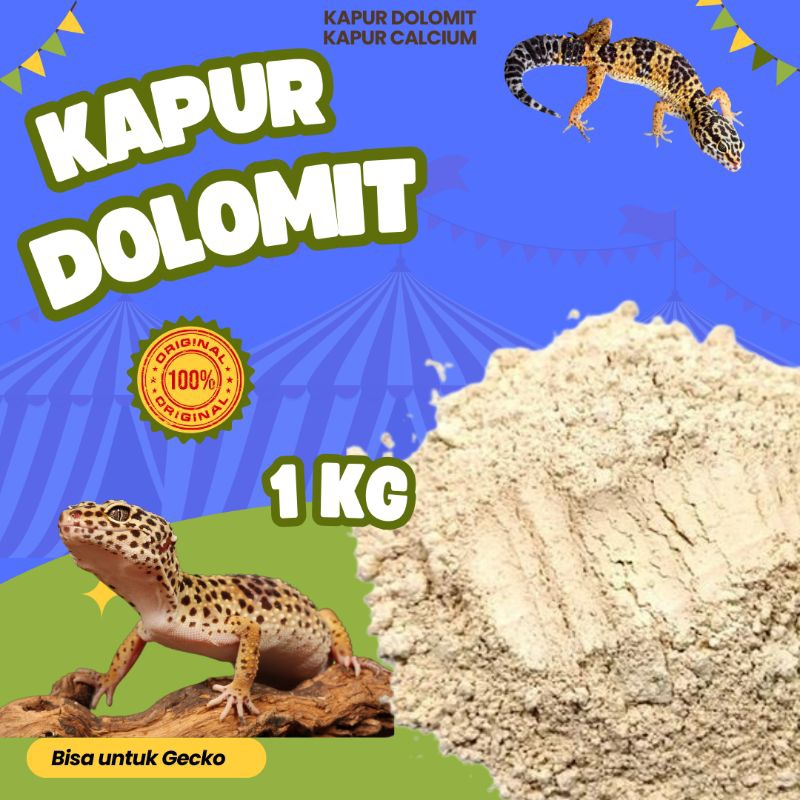 [1Kg]Pasir Dolomit gecko alas kandang gecko/kapur dolomit pasir dolomite murah