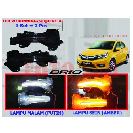 Lampu Sein Spion mobil brio awal sampai 2025 Running sen satu set 2 pcs