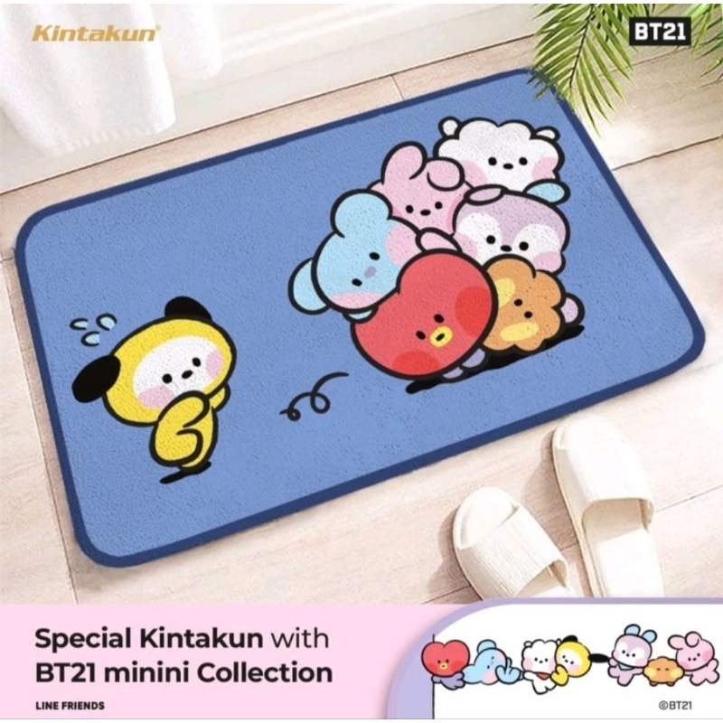 Kintakun Home BT21 minini Keset Anti Slip Doormat Persegi 40x60 cm