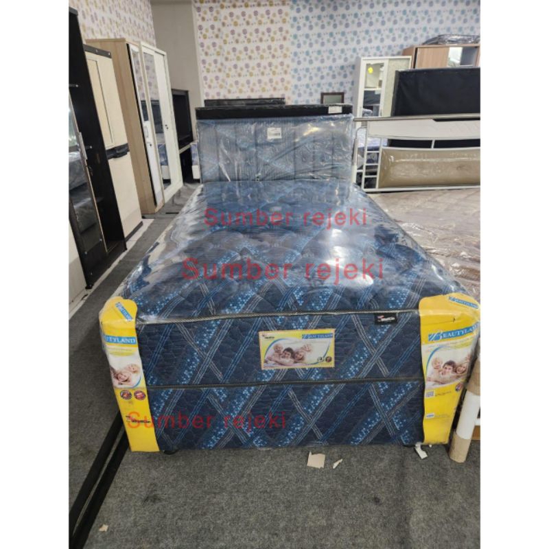 american pillo tipe beautyland 90 x 200 kasur spring bed full set 90 matras springbed 2in1 fullset 9