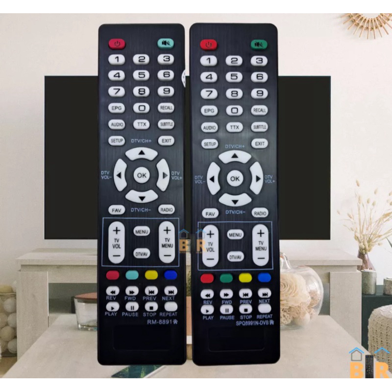 Remot Remote TUNER TV Digital WCOM / Remote Tunner Mesin Tv 8891 Include Baterai termasuk universal