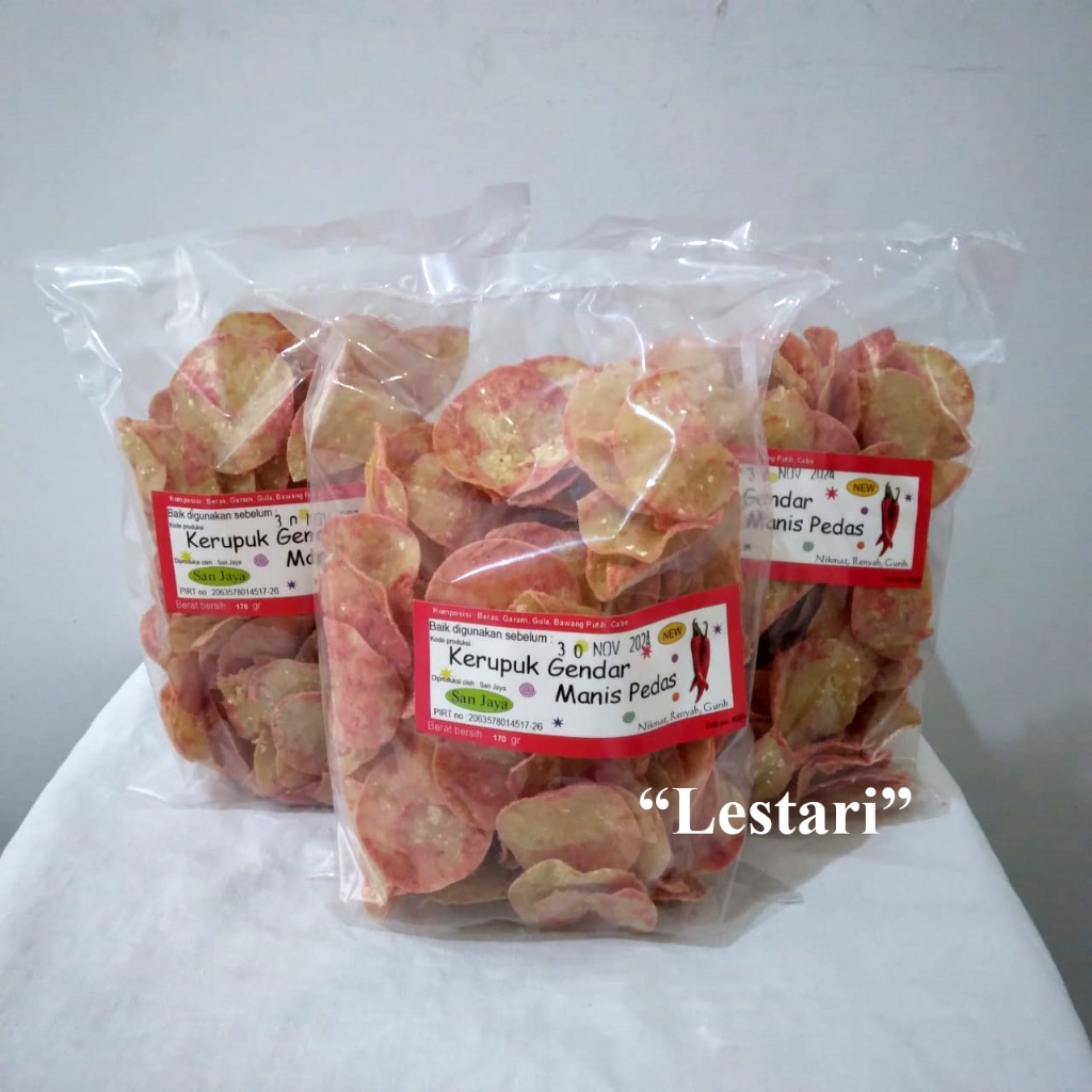 

Kerupuk Keripik Puli Gendar Sari Jaya 170 Gram