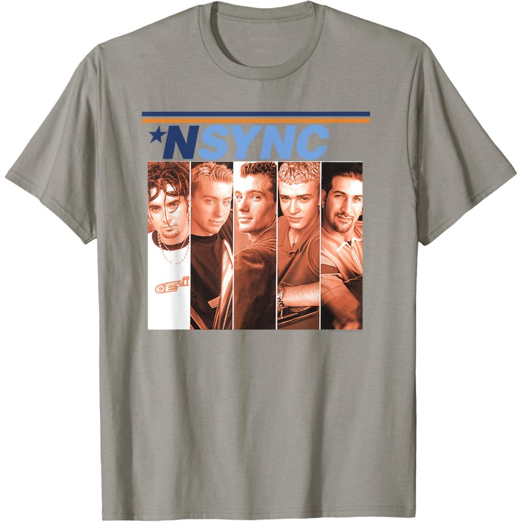 Kaos Dewasa NSYNC Official 'NSYNC Debut Album Cover T-Shirt Fashion Baju Atasan Anak Laki Laki Perem