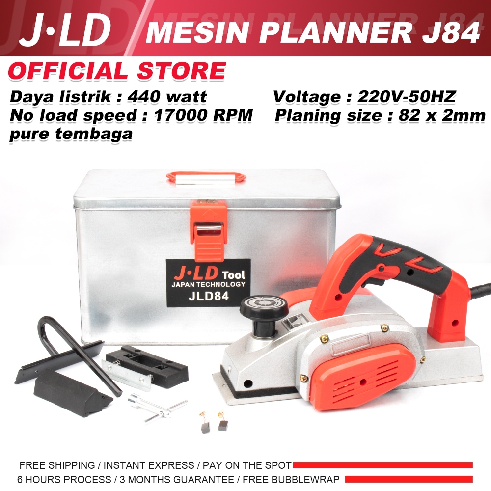 JLD 440W Mesin Serut Kayu Planer Pasah Ketam Murah Electric Wood Planer Machine Original