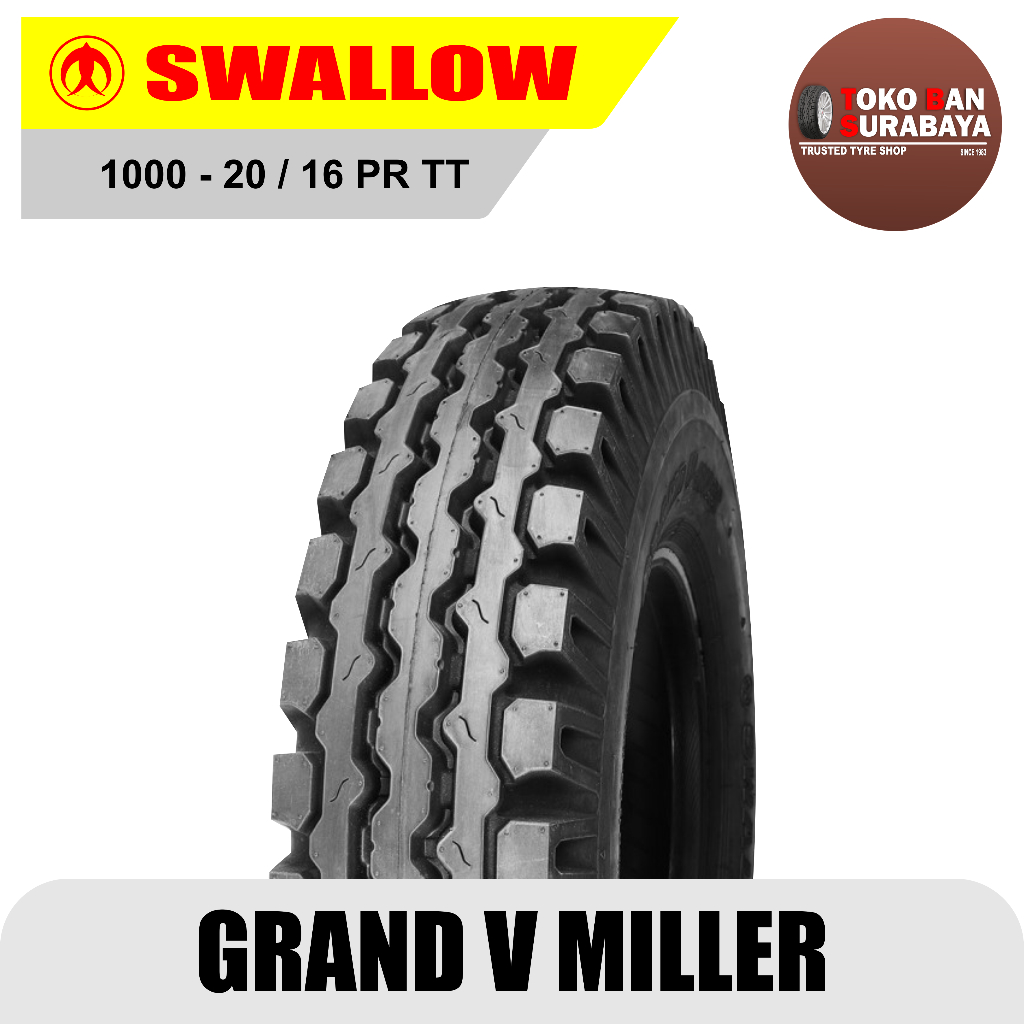 Ban truk swallow grand v miller 1000 - 20 / 16 PR TT