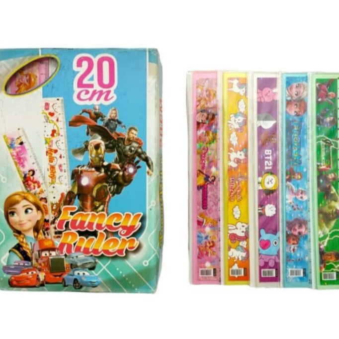 

[1 Pcs] Penggaris 20cm Fancy Motif No.1113 / Rol / Garisan 20cm Fancy Motif No.1113