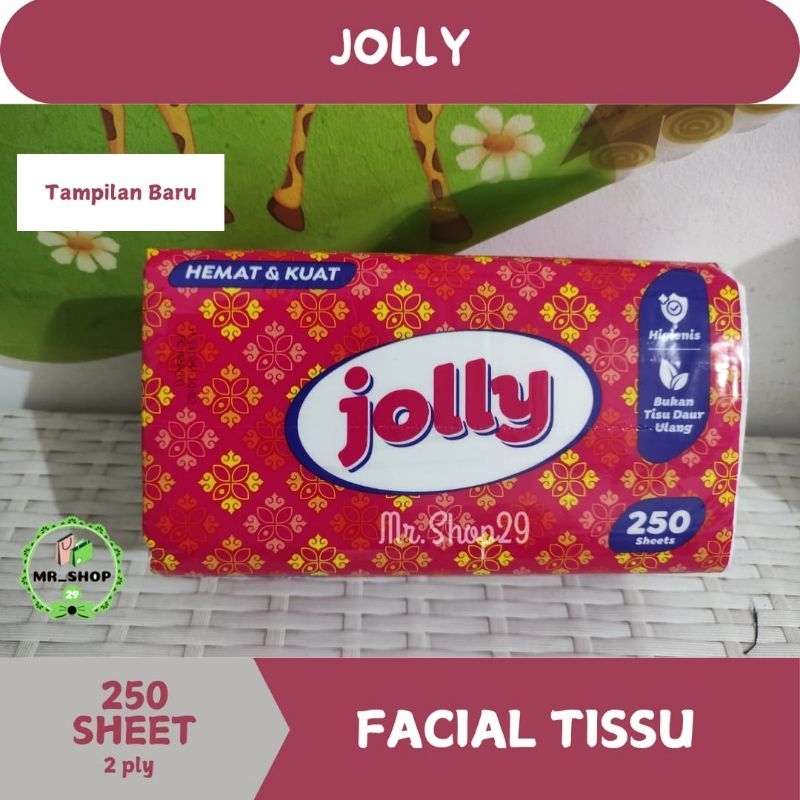 Tissu Tisu Murah Tisu Jolly 250 Sheet Tisu Wajah Jolly 250 Sheet