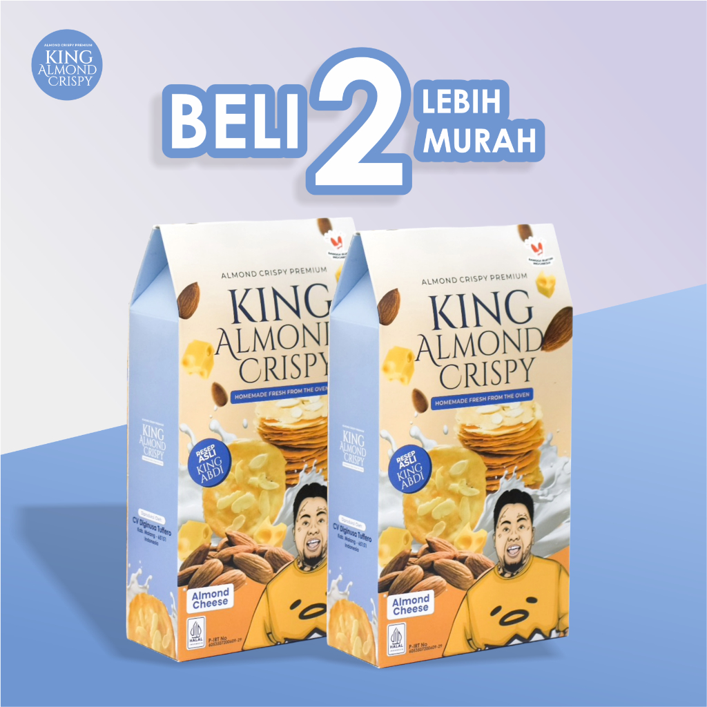 

King Almond Crispy PAKET BELI 2 LEBIH MURAH