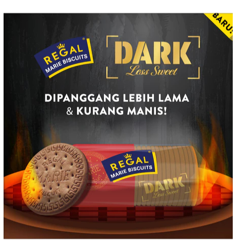 

Marie Regal / Biskuit Marie Dark / Biskuit Dark Less Sweet / 230gr