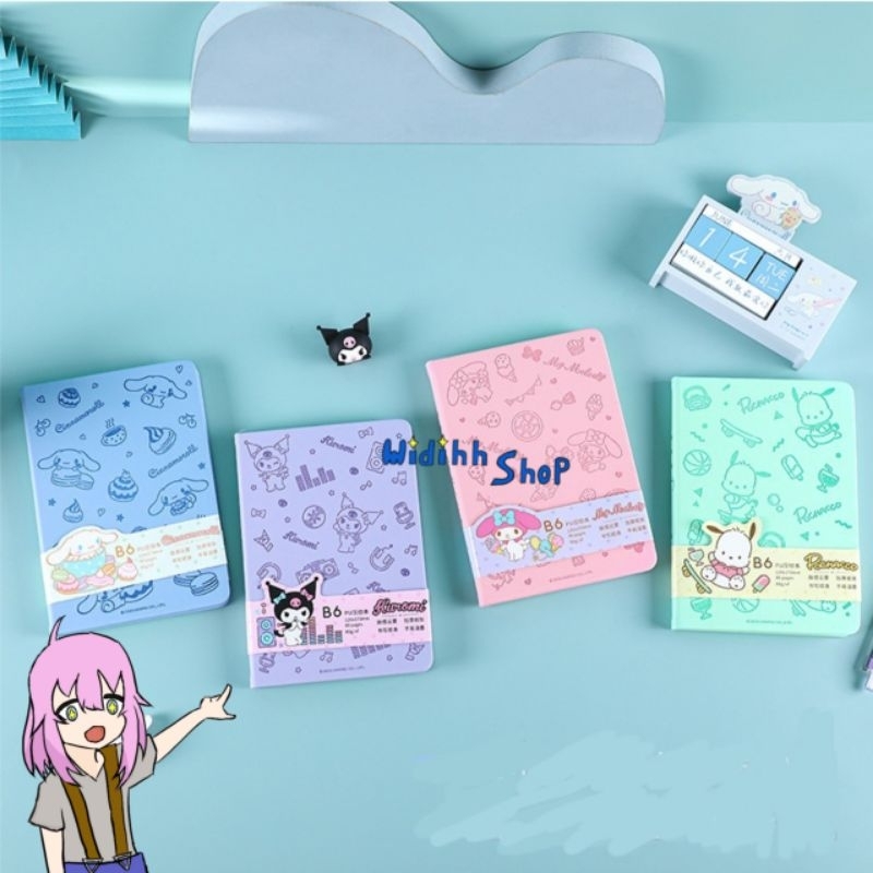

Buku Sanrio B6 Buku Hardcover B6 Sanrio V2 Lucu Notebook B6 Sanrio Kuromi My Melody Cinnamoroll Pochacco Buku Tulis Diary Jurnal Karakter