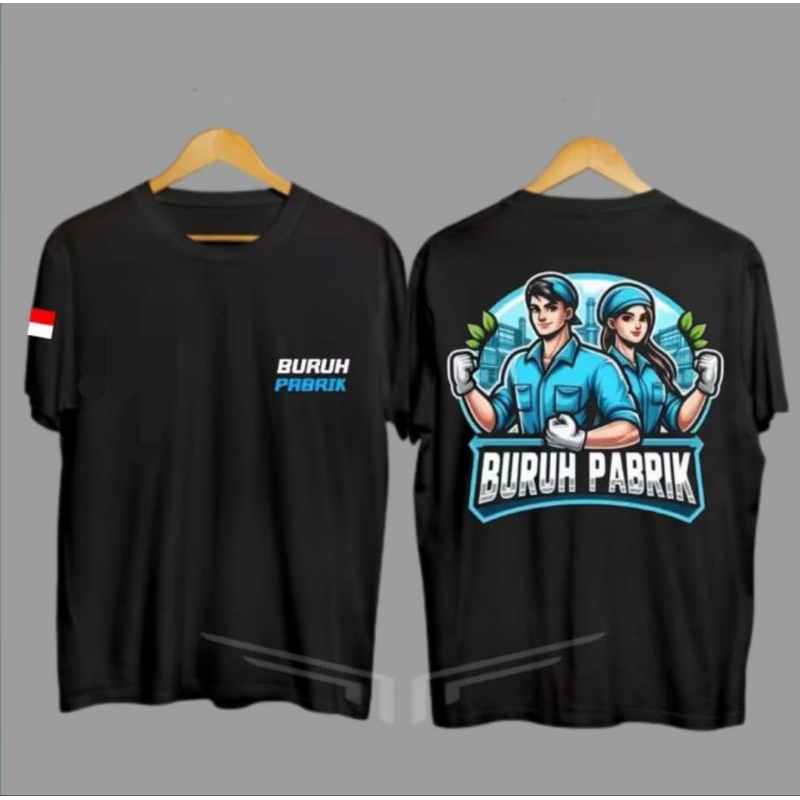 KAOS BURUH PABRIK//T-SHIRT NEW KARYAWAN PABRIK