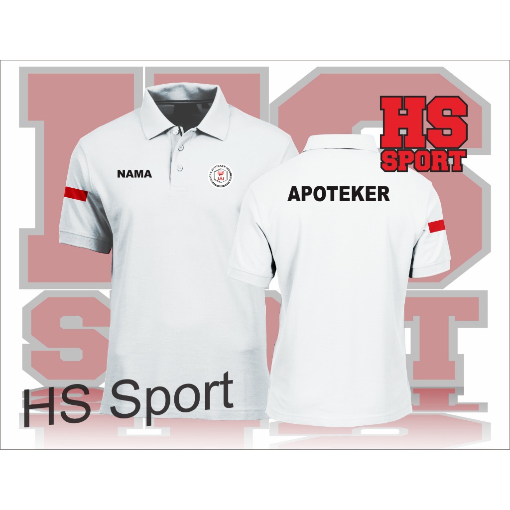 BAJU APOTIK - BAJU KERAH APOTEKER - BAJU LENGAN PANJANG APOTEKER - KAOS APOTIK - APOTEK