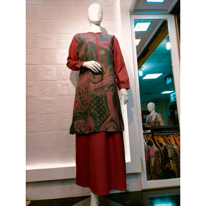 GAMIS BATIK BAHAN DOLBY COMBINASI KATUN TOYOBO PREMIUM THAMRIN CITY