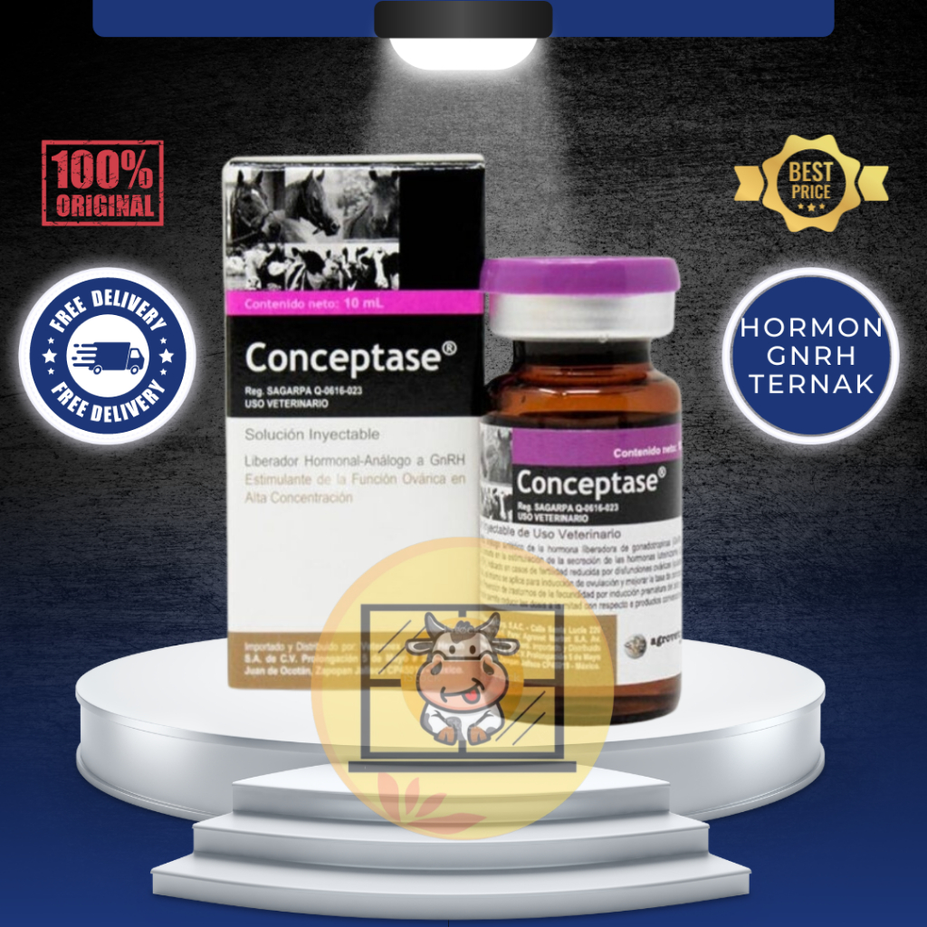 CONCEPTASE 10 ML BY AGROVET - Hormon Kesuburan Dan Gangguan Reproduksi Hewan (Buserelin GNRH)