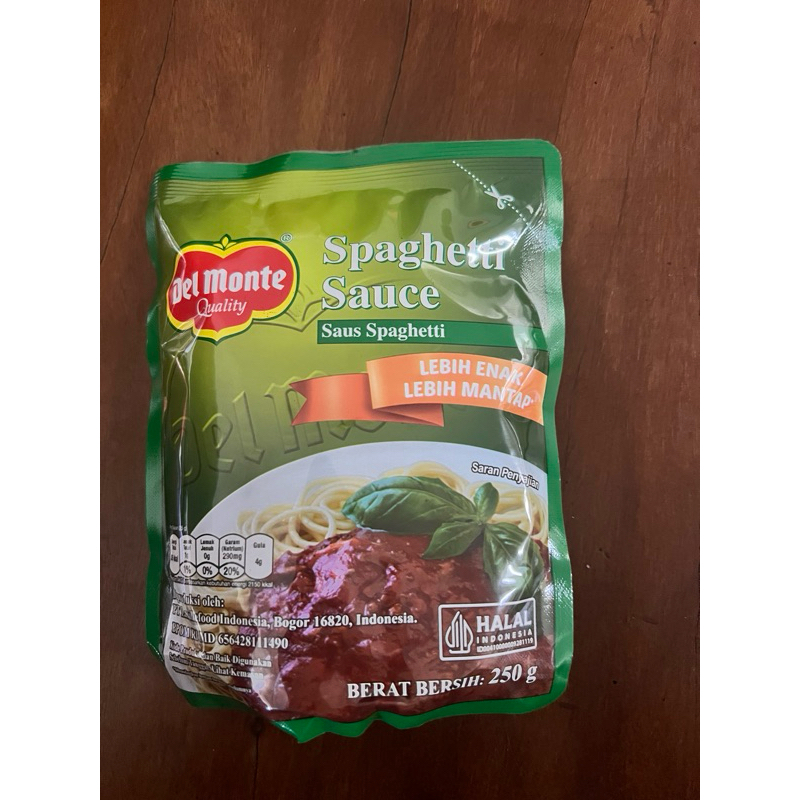 

Del Monte Spaghetti Sauce Saus Spaghetti 250 gram