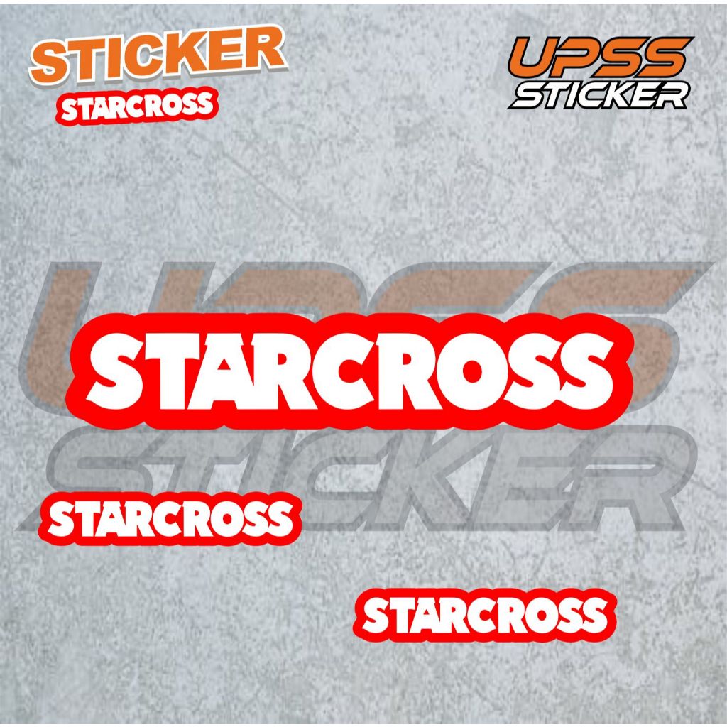 Stiker Sticker Starcross Case Phone Logo Brand Band Aesthetic Journal Clothing Basic Casing Striping