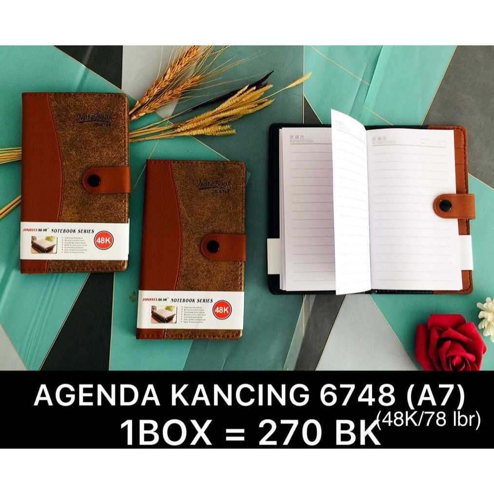 

U/ Daniel 20 pcs Buku Agenda Cina Kancing Ukuran L