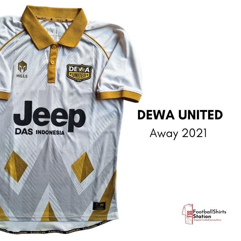 Jersey Dewa United Away 2021 Player Issue Size M Nameset Ghugron Original Mills