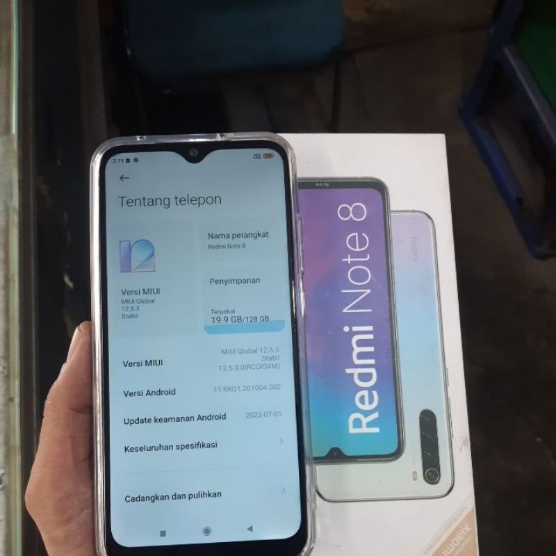 redmi note 8 ram 6gb + 2gb