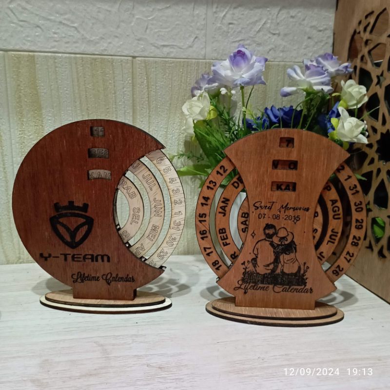 Kalender Abadi / Kalender duduk / Kalender meja / Kalender 2025 Custom