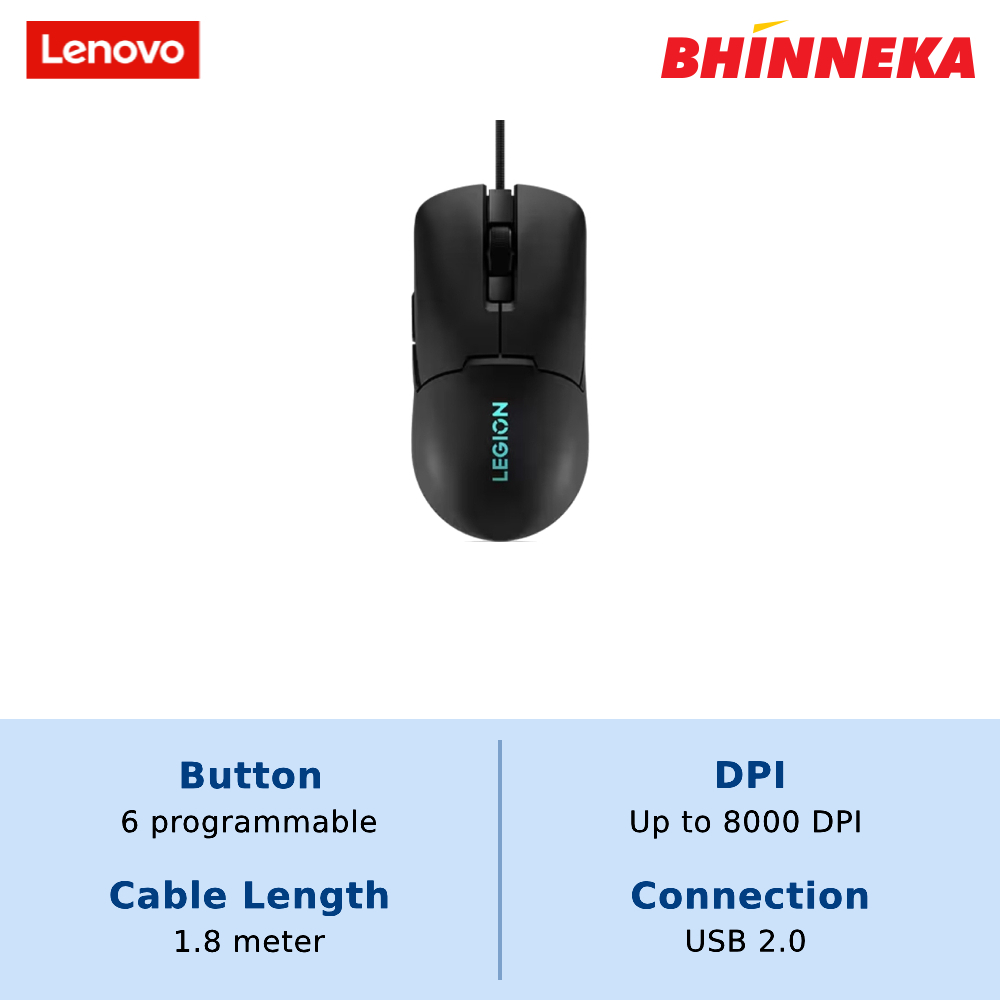 LENOVO M300s RGB Gaming Mouse