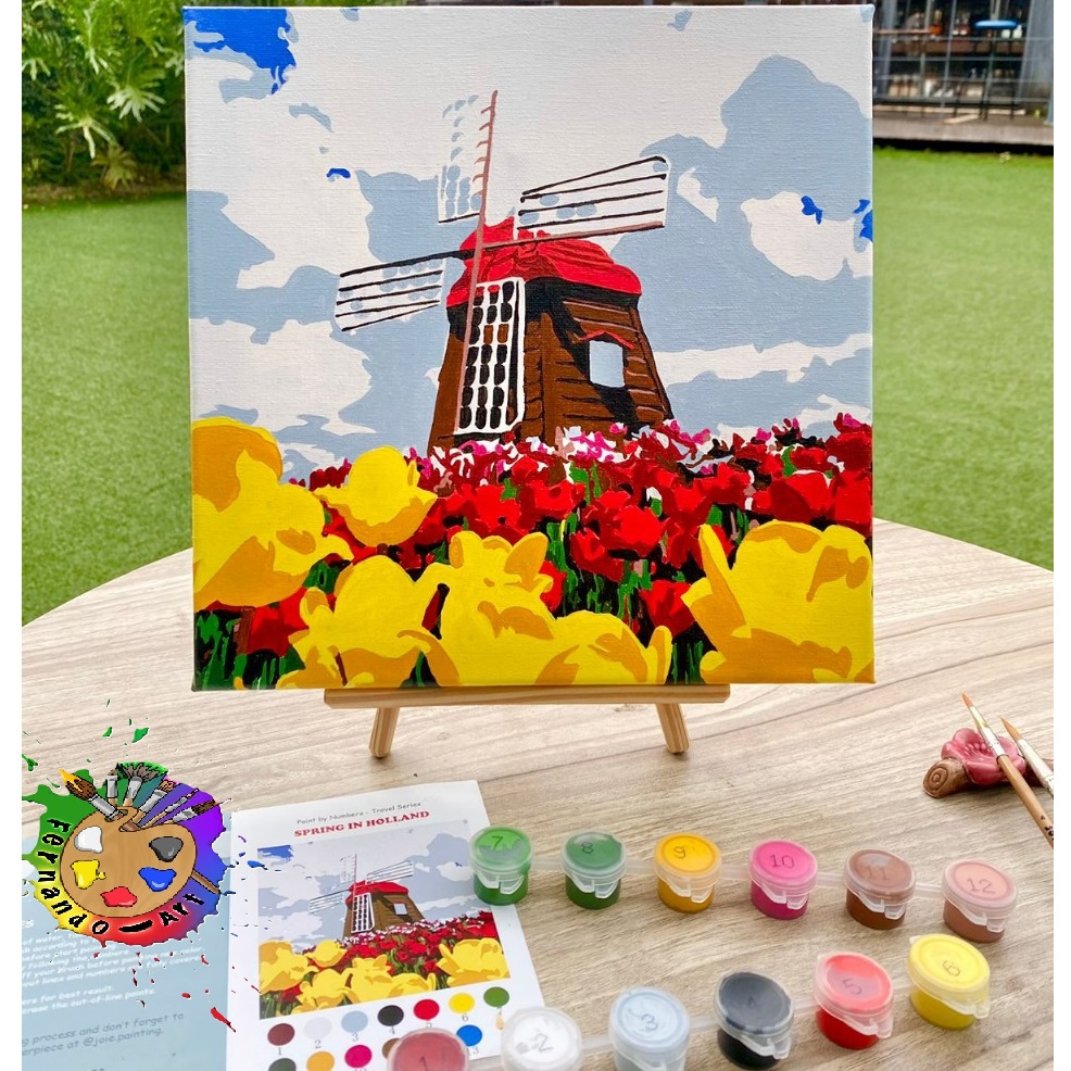 

Canvas PAINTING BY NUMBER Premium Class MELUKIS MEWARNAI KANVAS PRAKARYA ANAK - CANVAS UKURAN 25X25 CM