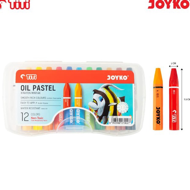 

Oil Pastel Krayon Minyak TiTi OP12S 12 Warna Colors