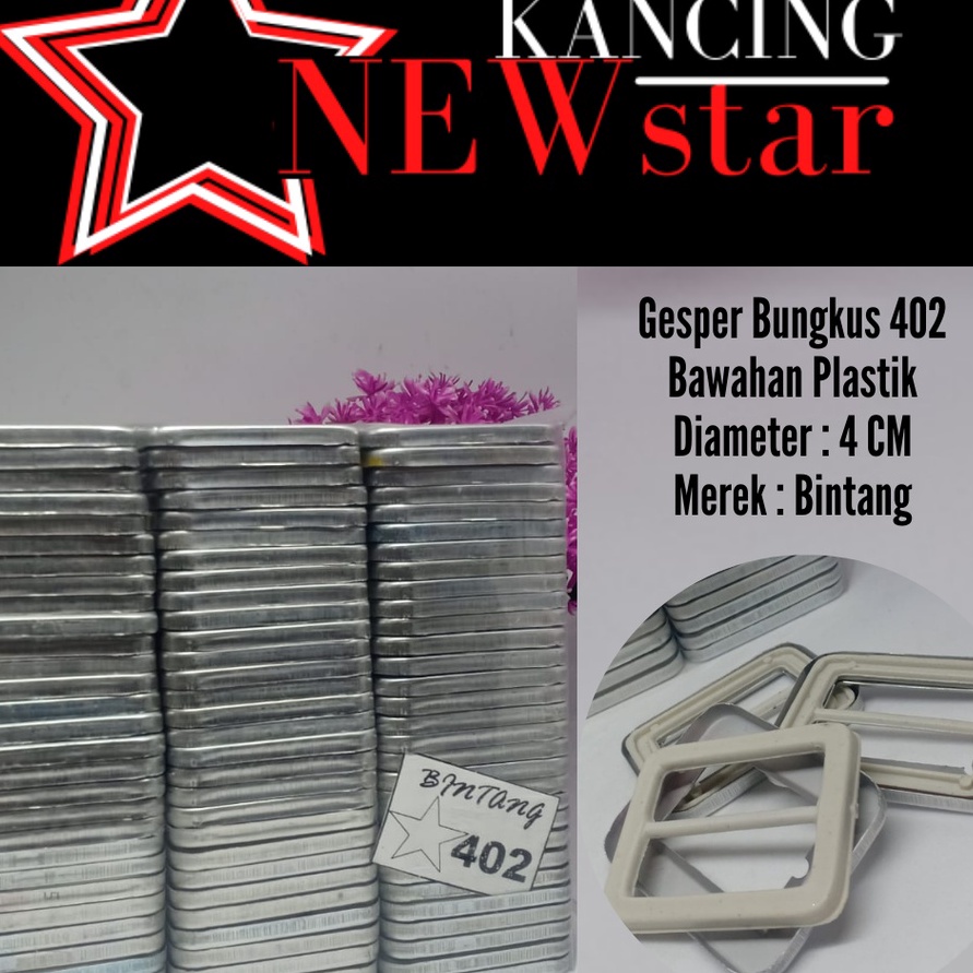 Gesper Bungkus Ring Sabuk Bawahan Plastik 42 kotak