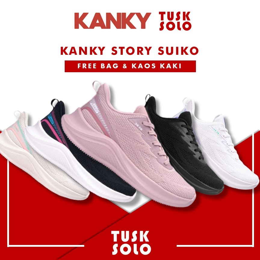 Sepatu Kanky Story Suiko Sepatu Sneakers Casual Sepatu Kanky Sport Pria Wanita Original