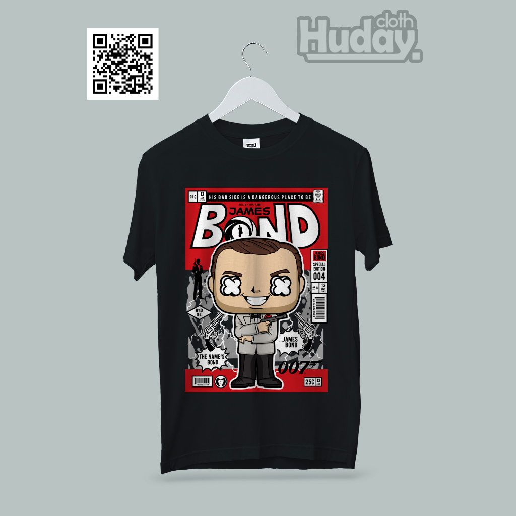 kaos james bond premium cotton t-shirt distro