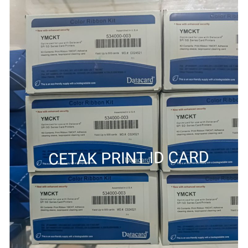 Ribbon Color YMCKT 534000-003 Datacard / 534000-003 / Datacard
