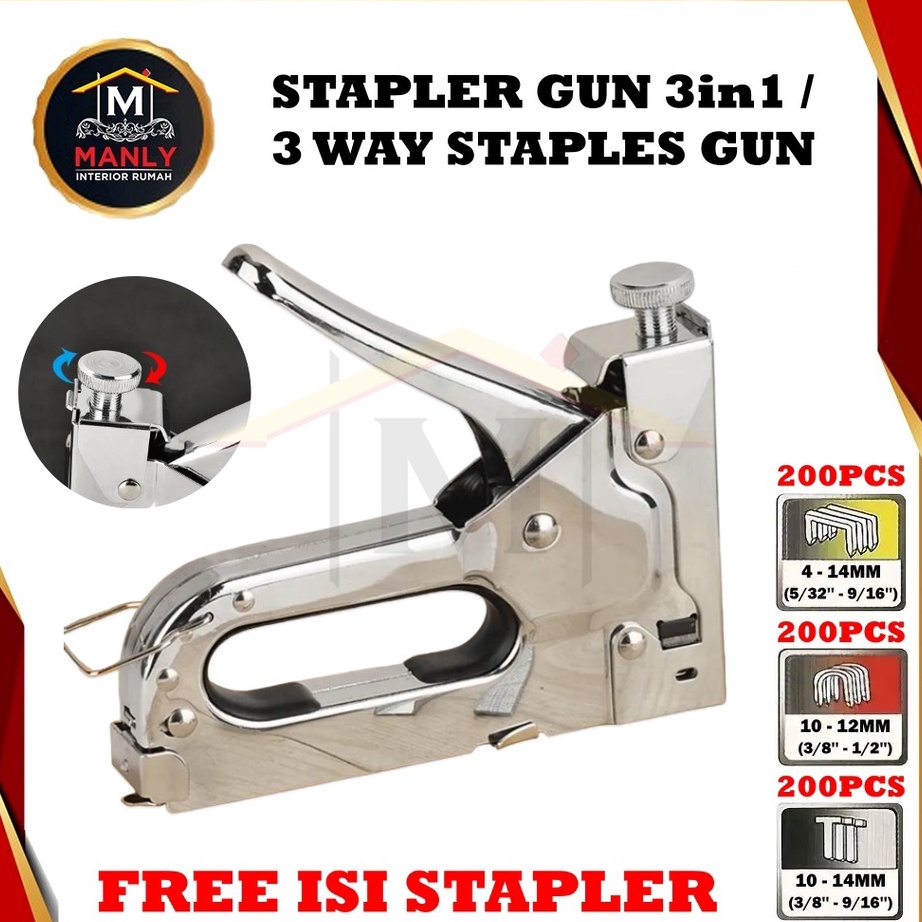 

TERBATAS Tacker Alat Staples dan Paku Tembak 3in1 Staple Tracker 3 Way Staples