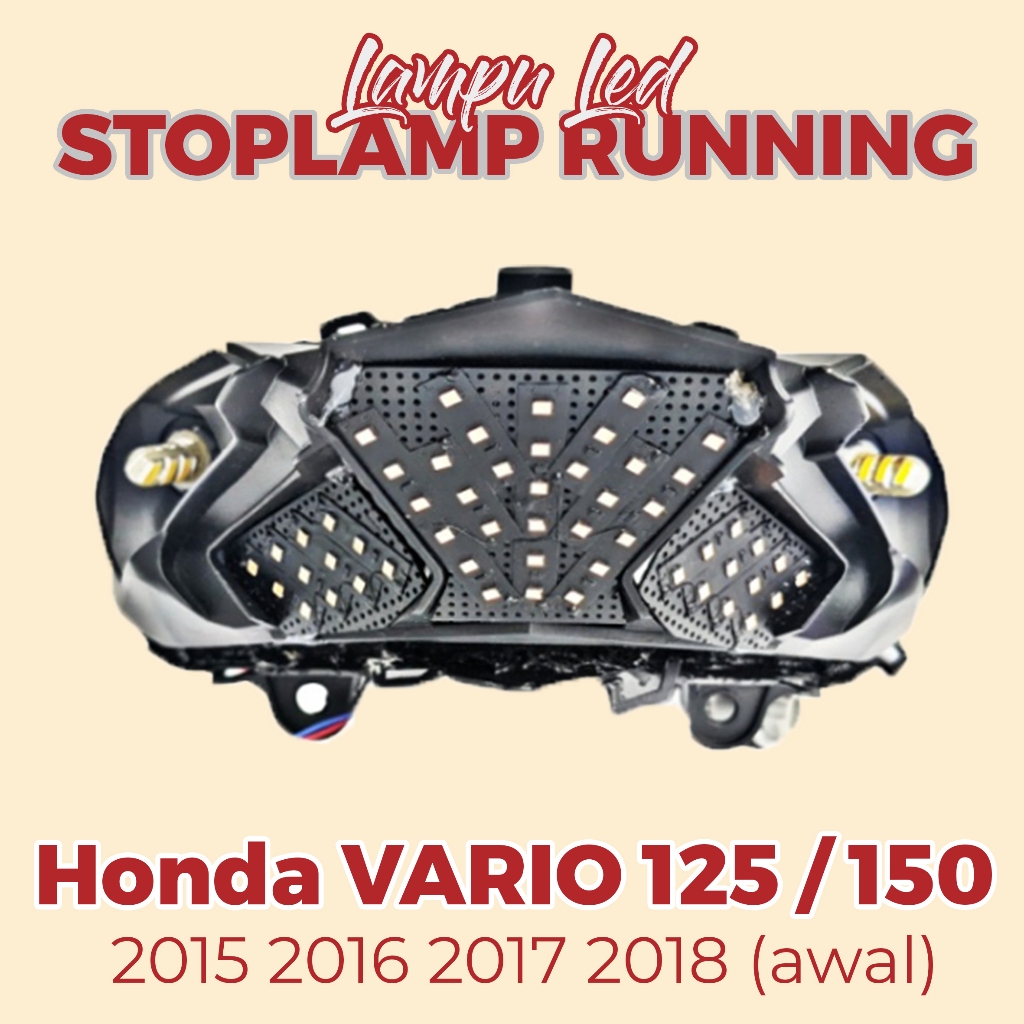 LAMPU REM RUNNING BELAKANG VARIO LED 125 150 OLD LAMPU VARIASI REM BELAKANG