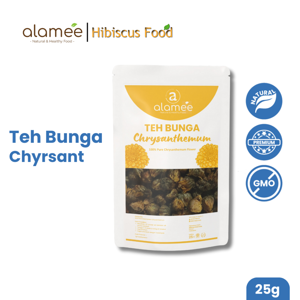

Teh Bunga Chrysanthemum Tea Krisan Emas Golden Crysant Herbal Alami Organik Alami Crysanthemum 25gr fresh and natural