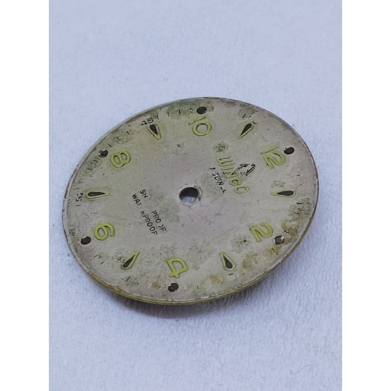Dial jam tangan antik wingo original militarywatch part arloji lawas swiss watch vintage