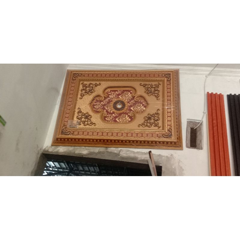 Ornamen plafon PVC ukuran 70cmx120cm Ornamen Plafon Pvc jumbo
