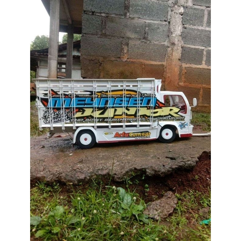 promo truk oleng canter pake lampu leed mainan anak viral