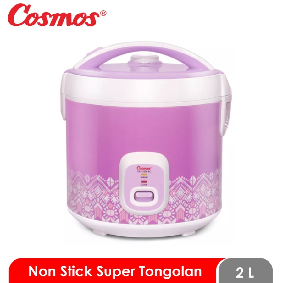 COSMOS Rice Cooker 2 Liter Anti Lengket CRJ 5208 BC / Magic Com BATAM
