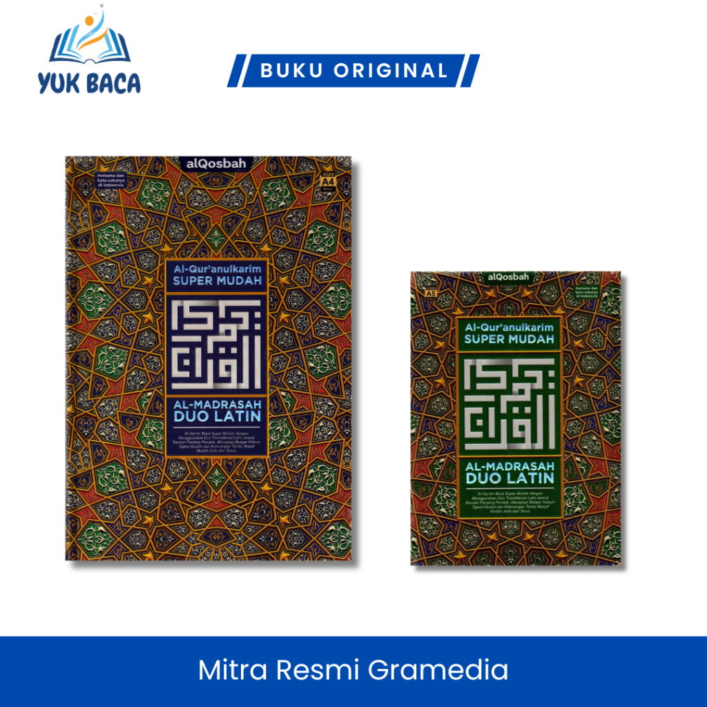 Al-Madrasah Duo Latin A4 - Al-Madrasah Duo Latin A5 - Mushaf Al Madrasah Duo Latin A4 Alquran Terjem