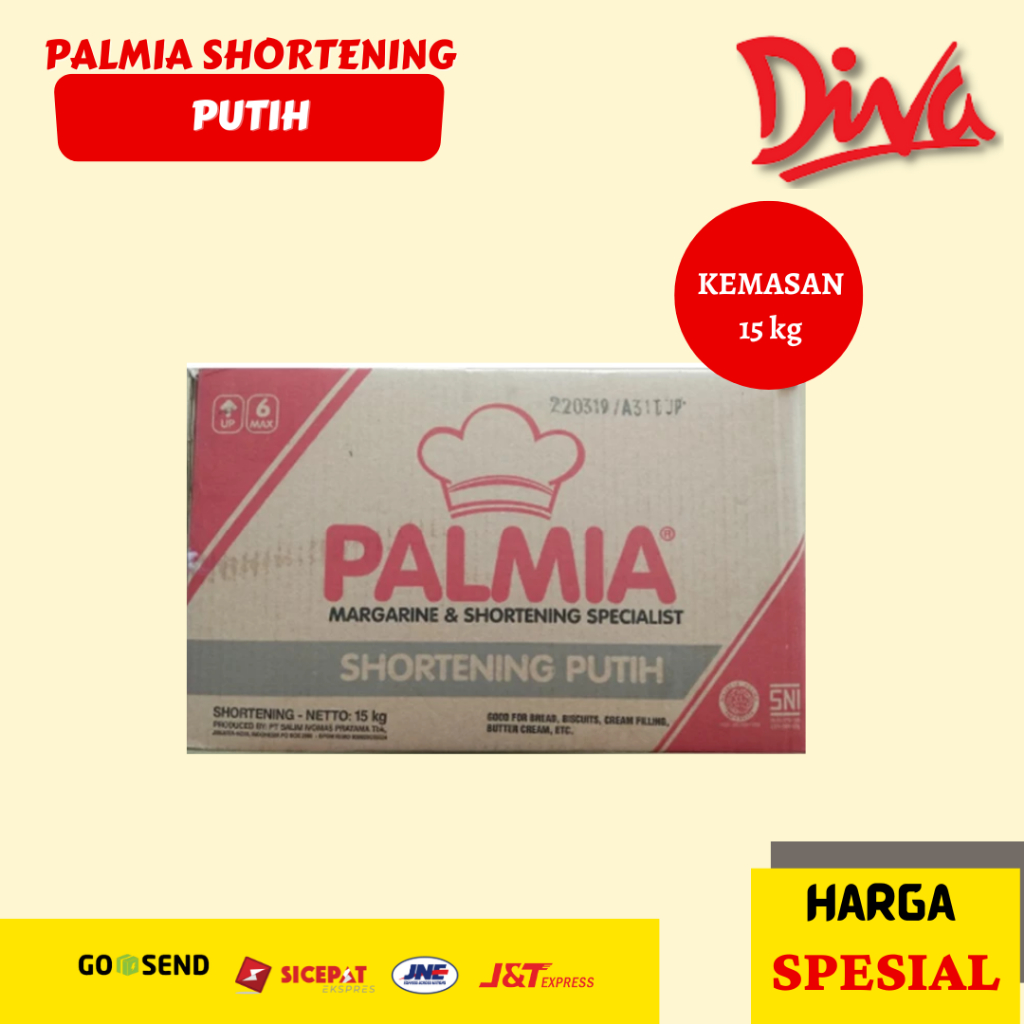 Palmia Shortening Putih 15kg | Palmia Mentega Putih